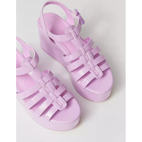 Circus NY By Sam Edelman GOLDA Platform Wedge Sandal | Sz 8.5, Orchid - Picture 5 of 8